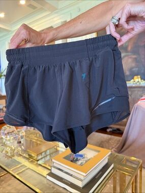 lululemon athletica Black Flounce Running Shorts